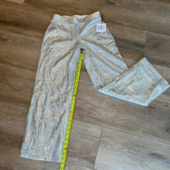 ANNE KLEIN Women's Petite Pull-On Wide-Leg Sparkle Pants Size PXXS - Picture 6 of 12